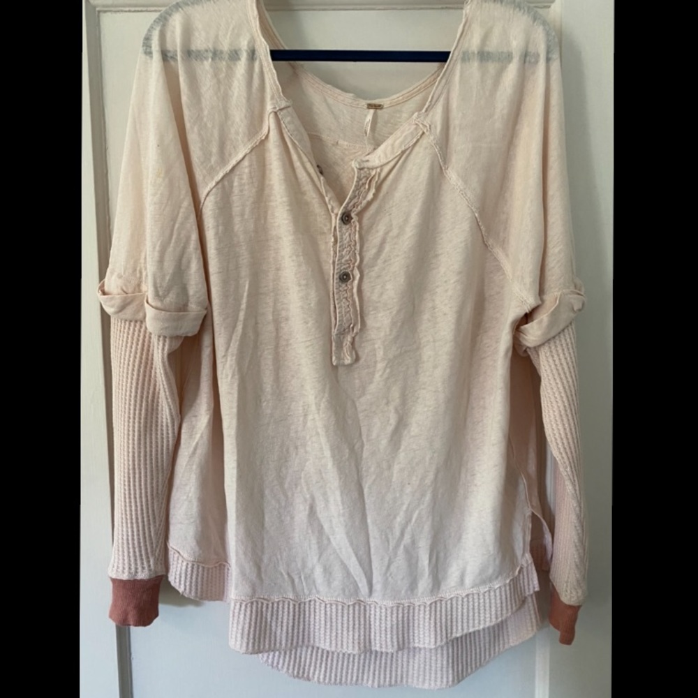 Free People long sleeve layered shirt